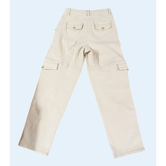 WILFRED FREE Cream Ivory Cargo Hi Rise Jeans Pants Size 6 - Picture 6 of 8